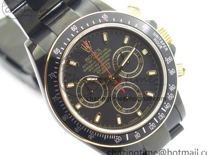 Bracelet Kravitz Daytona Black YG Best Maker On DLC DLC BP Dial Strap) A4130 Edition (Free Leather 0121